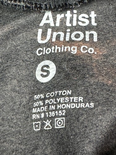 Artist Union Clothing Co. Hoodie | Adult S | Tie Dye | Brown & Black | Pre-owned - Picture 11 of 11