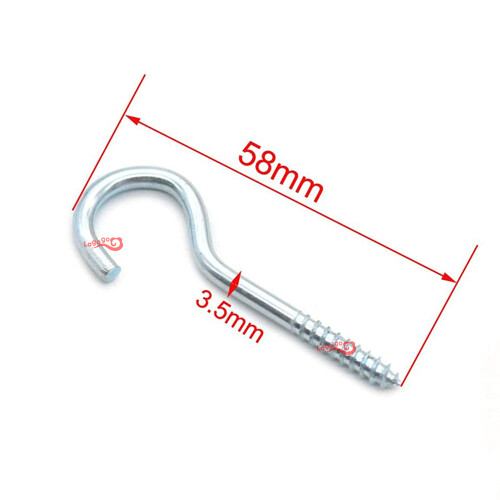 Eye Bolt Screw-in Hanger C Shape Open Ring Hooks Photo Curtain Keys Mugs Hook LG - Picture 5 of 6
