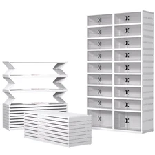 Shoe Storage Box,Foldable Shoe Rack with Clear Door