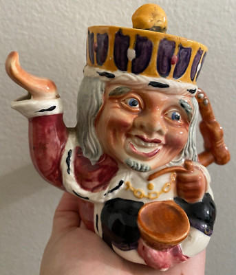 Vintage Old King Cole Staffordshire Shorter Sons Toby Tea Pot
