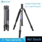 74.4" Camera Tripod Carbon Fiber Tripod Monopod Load 33Lbs for DSLR Canon Nikon