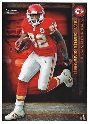 DWAYNE BOWE KANSAS CITY CHIEFS FATHEAD TRADEABLES LSU TIGERS STICKER 2012 #12