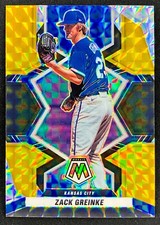2022 Panini Mosaic Choice Zack Greinke /8 Black Gold Mosaic Prizm #17