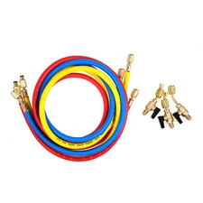 1/4 SAE 5ft AC  Hoses  Conditioning Tube For A/C Manifold Gauge O7W1