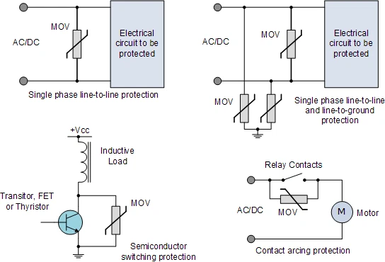 5 шт. варистор оксида цинка TVR10271 | защита от перенапряжений | 40 Дж 2500 А 10 мм | доставка по США - Изображение 4 из 4
