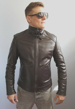 Cappotto giacca pelle di pecora uomo Zara aviatore tipo b-3 OFFERTA