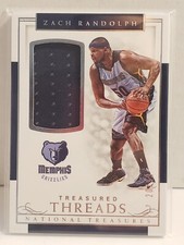 2016-17 National Treasures Treasured Threads Prime #22 Zach Randolph 20/99