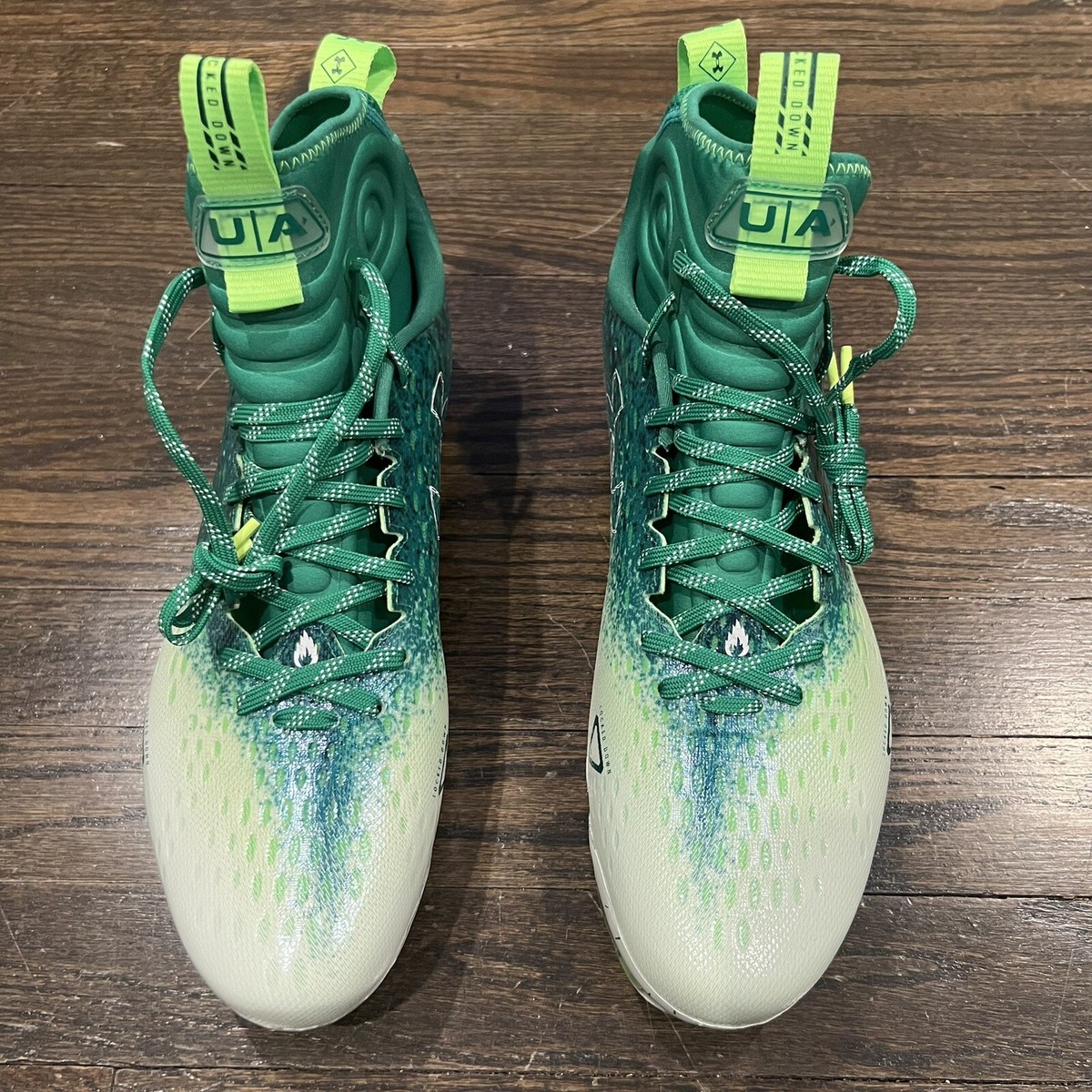 Under Armour Spotlight Lux MC 2.0 Football‎ Cleats Size 12.5 Green 3025082-301 Under Armour Spotlight Lux MC 2.0 Football Cleats Green  main image 3