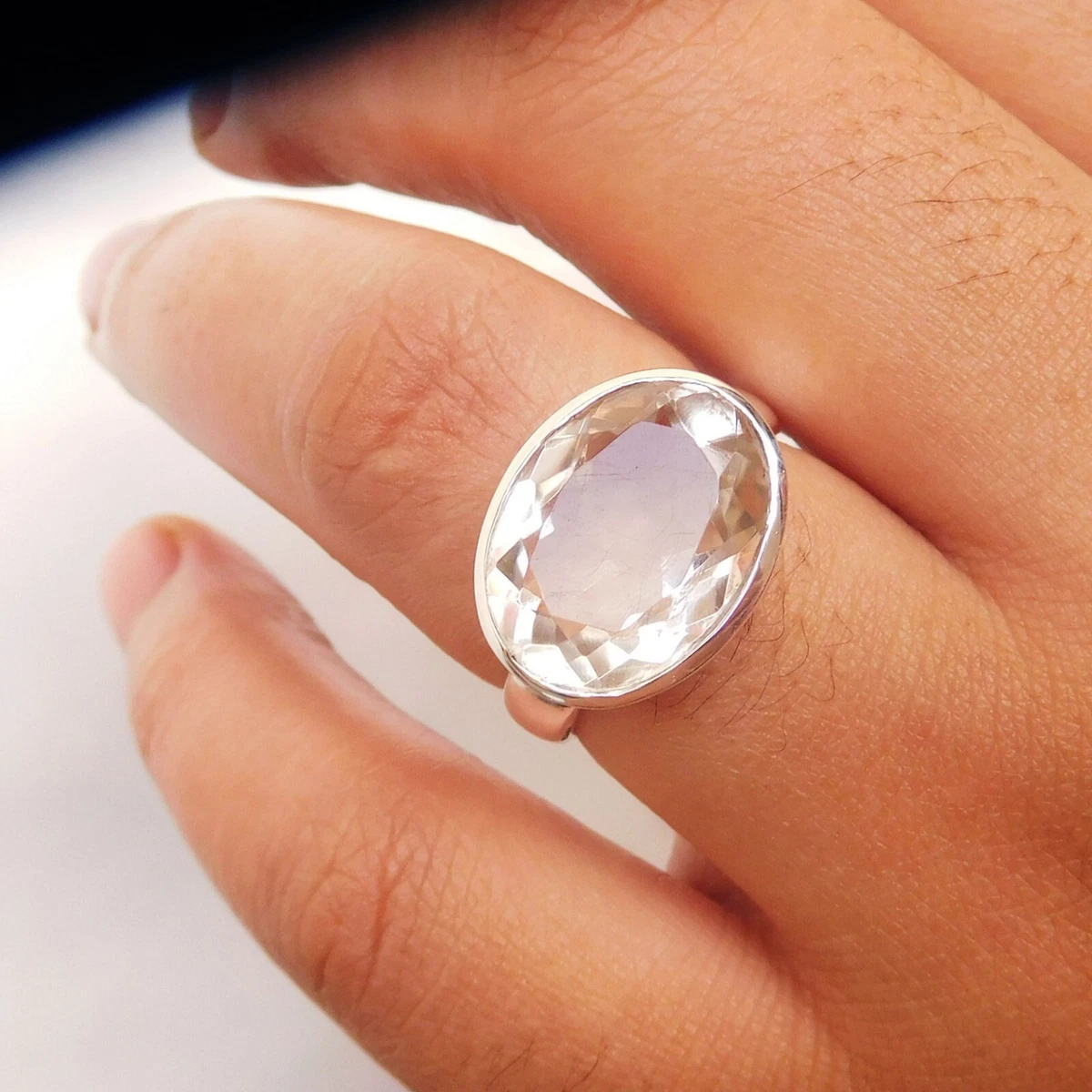Natural quartz best sale ring