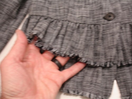 Women's 8 Rebecca Taylor Tailored Suiting Peplum Jacket Black Blue Tweed Blazer - Picture 12 of 16