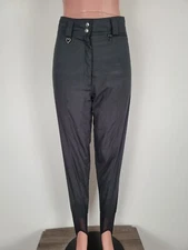 Obermeyer Stirrup Skinny Ski Pants Women's 10 R Black Outdoor Winter Snow Bunny