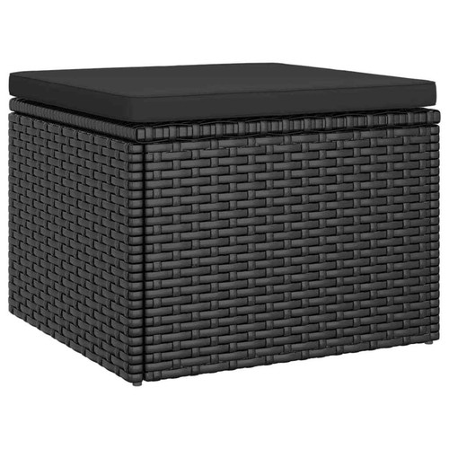 Gartensofa 3-Sitzer Dach Fußhocker Sofa Couch Gartenmöbel Poly Rattan - Bild 10 von 23