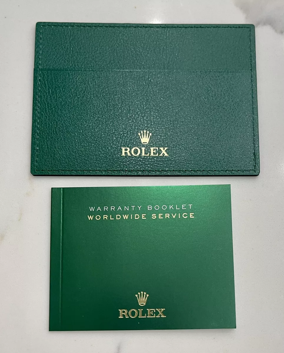 100 Genuine Rolex Card Holder Guarantee Manual Booklet New Style