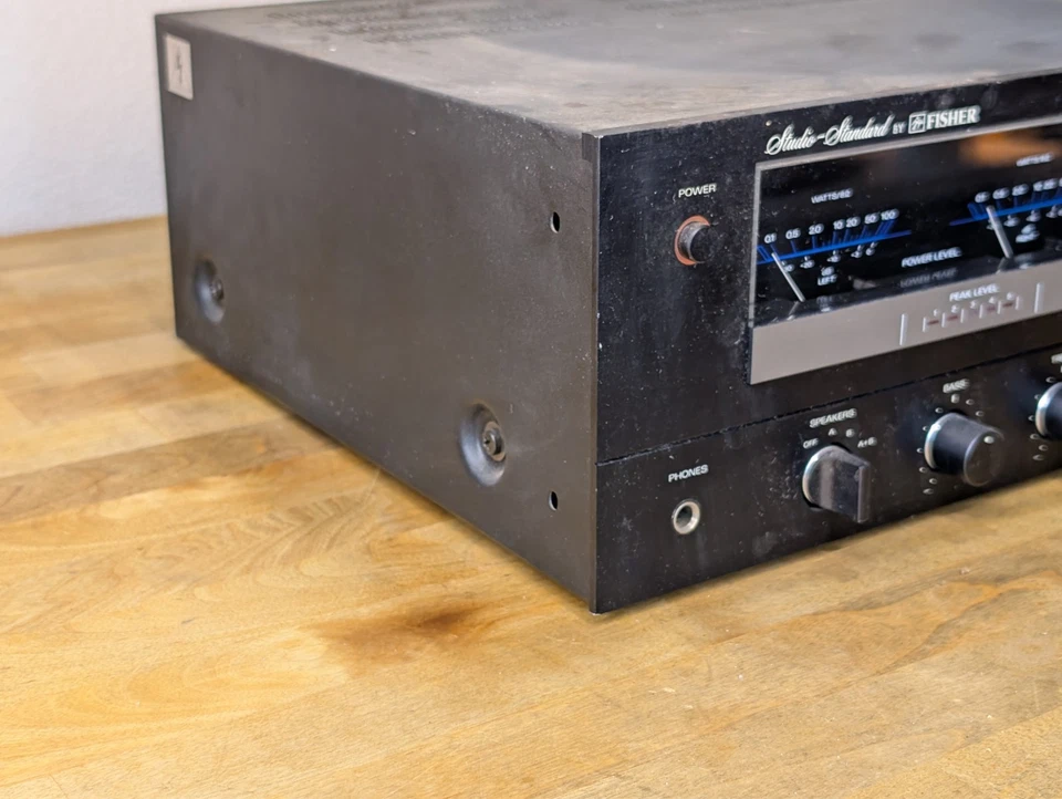 Amplificador integrado estándar Fisher CA-800 Studio con medidores de potencia / 100 WPC Foto 4 de 4