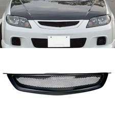 Matte Black Front Grille Grill For Mazda Protege5 Mp3 2001-2003 Upper Bumper