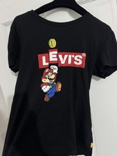 Black Levi’s Mario Kart Collaboration T-Shirt Size Small Great Condition