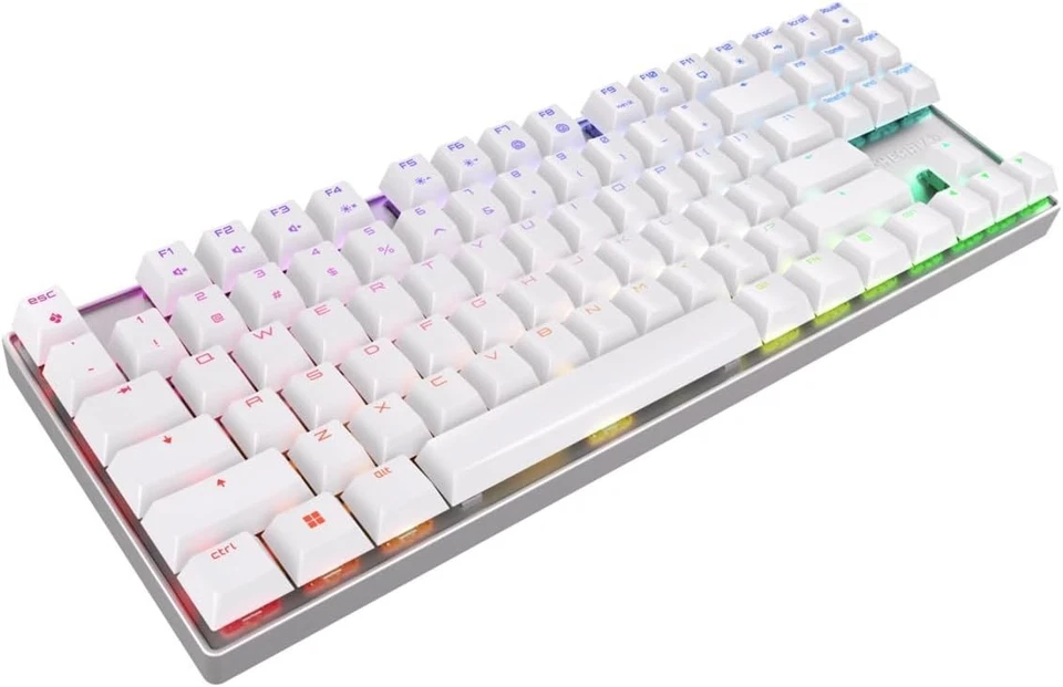 Cherry MX 8.2 TKL Wireless Mechanical Gaming Keyboard. (White, MX2A RED Switch) - Image 3 of 4