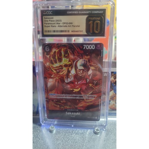 ONE PIECE 2023 Paramount War Sakazuki Alternate Art Parallel CGC PRISTINE 10