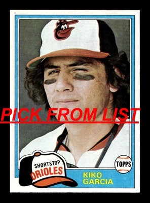 1981 Topps Baseball #485-726 EX-MT/NM Pick From List ALL PICTURED bb5