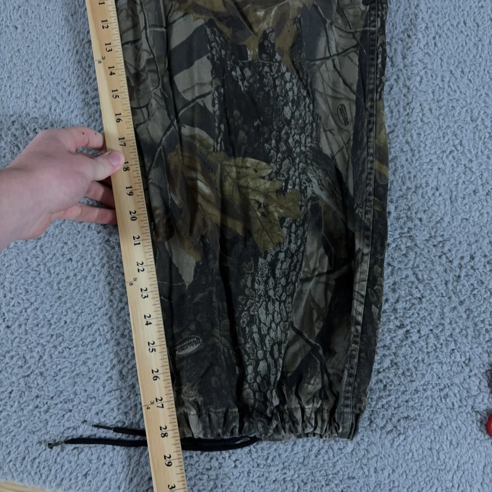 Outfitters Ridge Overalls Mens 2XL Camo Hunting Bib Unlined Realtree Hardwoods - Image 4 of 4