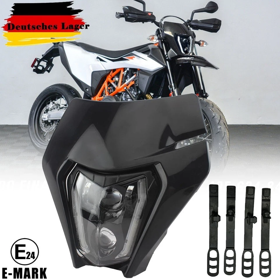 E24 LED Scheinwerfer DRL mit Fairing Für KTM EXC XCW 250 350 450 500 SMC-R 690