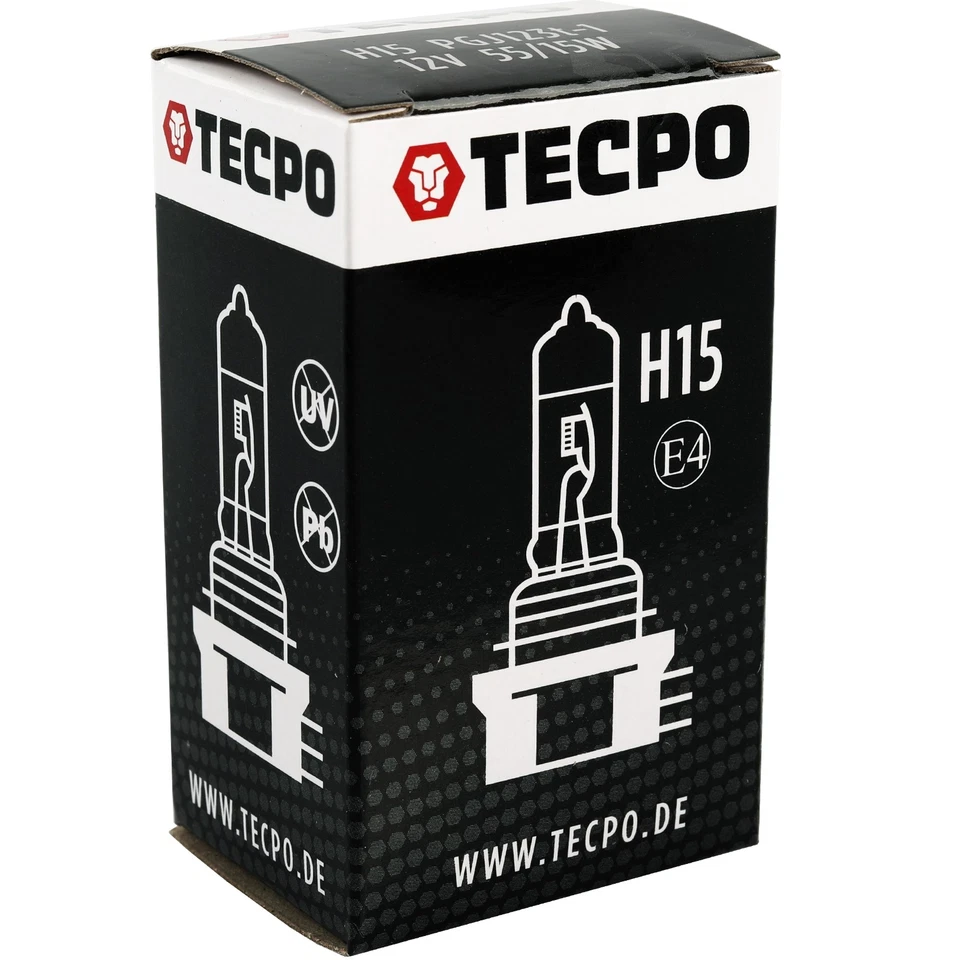 2x TECPO H15 HALOGEN GLÜHBIRNE 12V 55/15W GLÜHLAMPE PGJ123t-1 FERN TAGFAHRLICHT - Bild 4 von 4