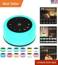Soother Sleep Sound Machine Night Light White Noise Machine with 30 Soothing ...
