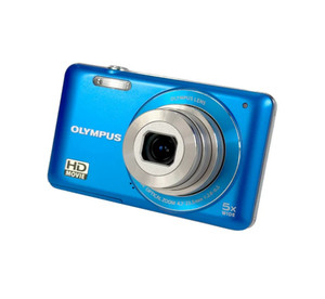 Olympus VG-120 14MP Digital Camera Silver Compact 5x Optical Zoom Tested