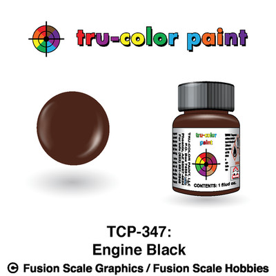Tru Color Paint Engine Black 1oz - 347