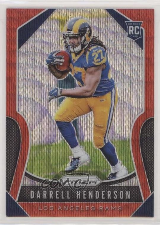 2019 Panini Prizm Rookies Red Wave 11/149 Darrell Henderson #330 Rookie RC 0di0