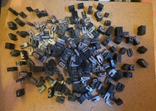 Vintage Letterpress Metal Type Set Printing Blocks Letters HUGE Lot—229 Pieces