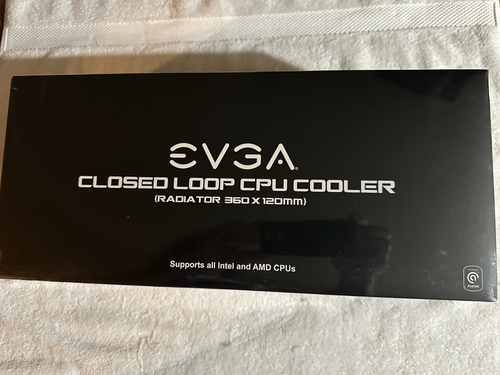 EVGA Closed loop CPU cooler, radiator 360 x 120mm, P/N 400-HY-CL36-V1 ...