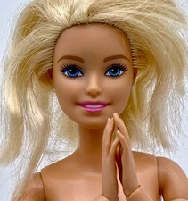 FULLY ARTICULATED BLONDE BLUE EYE BARBIE MADE TO MOVE MILLIE DOLL NUDE 4 OOAK