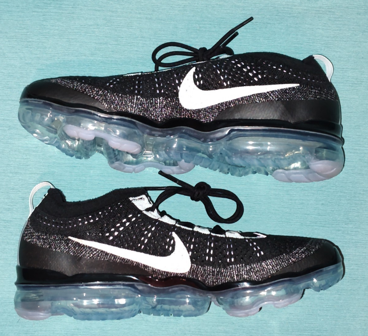 Nike Air Vapormax 2023 FK Flyknit Oreo Black White Blue Tint  display picture 3
