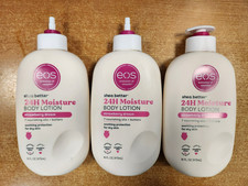 3 Pack: eos Shea Body Lotion Strawberry Dream 16 oz ea DAMG/NO PUMPS E3C