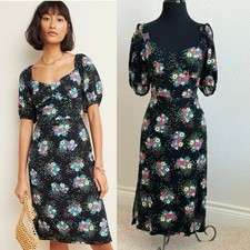ANTHROPOLOGIE Scarletta Sweetheart Knee Dress Women 6 Feminine Easter Romantic