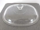 F-14-C Clear Pyrex Corning Replacement Lid Clear Glass With Top Handle