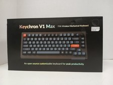 Keychron V1 Max Wired 75 RGB Mechanical Keyboard Banana Switches  READ 