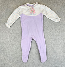 Care Bears Infant Girl Large 19-27 Lbs 1 PC Sleeper Romper Footed Snap Vtg 1983