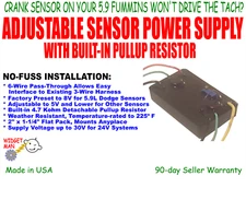 SENSOR POWER SUPPLY, 8V or 5V without a PCM, Preset to 8V for Fummins 5.9L CKP