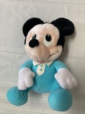Vintage Disney Baby Mickey Mouse 1984 Playskool 7" Inch Stuffed Animal Plush Toy