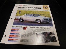 1964 Pontiac Lemans Spec Sheet Brochure Photo Poster