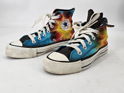Vintage 80s Converse Tie Dye Hi Tops All Star Chucks Sneakers Womens Size  USA