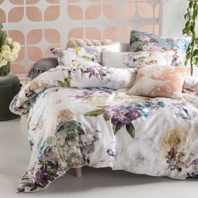 Linen House Lena Quilt Cover Set | Botanical classic Sophisticated florals