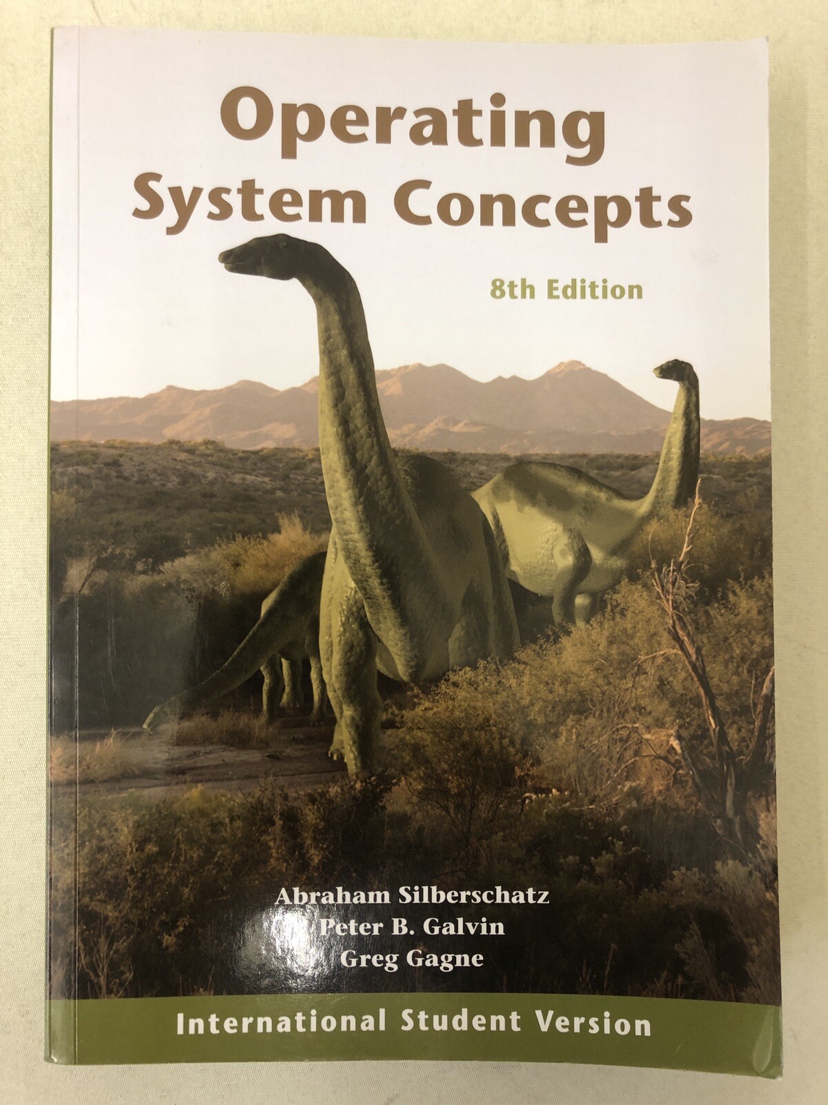 Paperback Book Operating System Concepts by Abraham Silberschatz