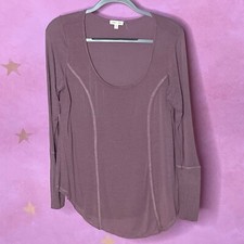 Urban Outfitters Silence + Noise Knit Tunic Blouse Dusty Purple Women’s Size L