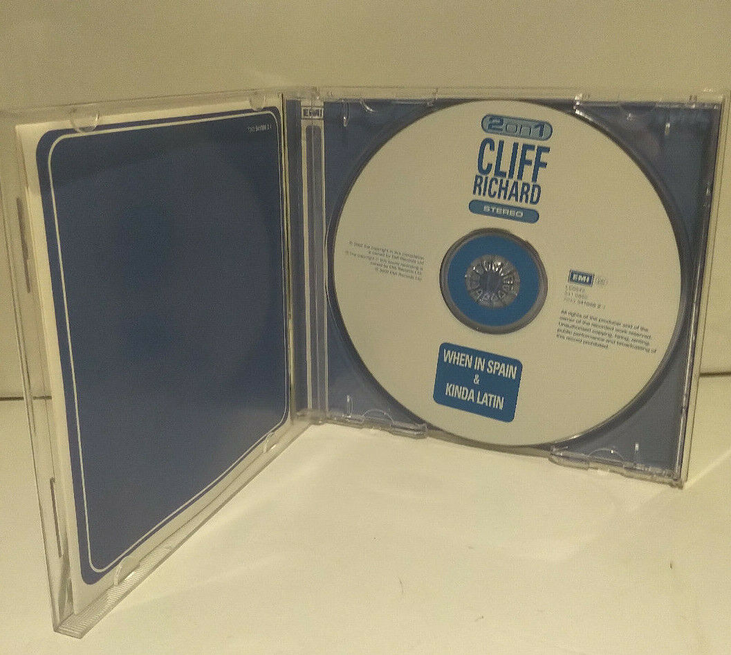 rare CLIFF RICHARD 2-on-1 CD When In Spain (1963) & Kinda Latin (1966) 24 songs
