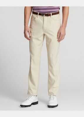 Rlx Ralph Lauren Men's, Tailored Stretch Twill Pants, Basic Sand