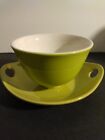 Collectible Crate and Barrel, Medium size Bowl with Saucer like Tray.