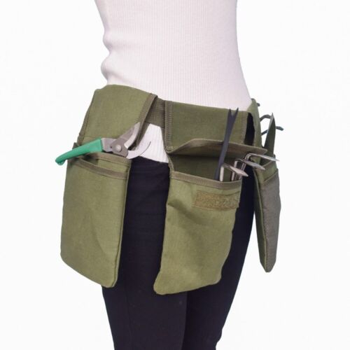 7 bolsillos cinturón bolsa lienzo herramientas delantal para jardinería - Imagen 1 de 6